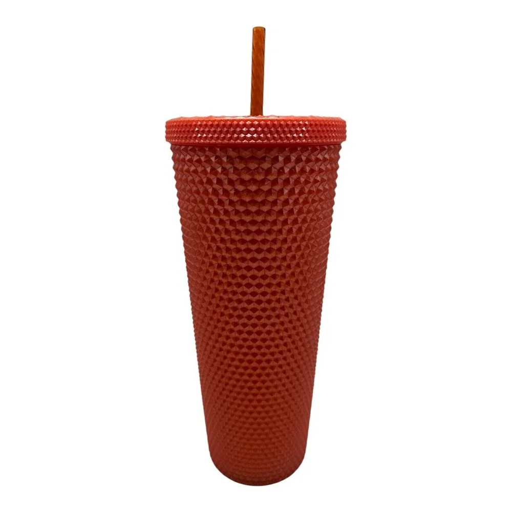 Starbucks Fall Halloween 2022 Bling Pearlized Orange‎ Studded Venti 24Oz Tumbler